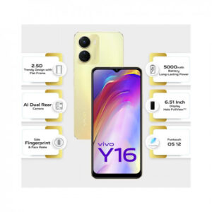 Vivo Y16 (Drizzling Gold, 128 GB) (4 GB RAM)