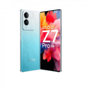 iQOO Z7 Pro 5G (Blue Lagoon, 8GB RAM, 128GB Storage) | 3D Curved AMOLED Display | 4nm MediaTek Dimesity 7200 5G Processor | 64MP Aura Light OIS Camera | Segment’s Slimmest & Lightest Smartphone