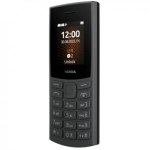Nokia 106 4G Keypad Phone with 4G, Built-in UPI Payments App, Long-Lasting Battery, Wireless FM Radio & MP3 Player, and MicroSD Card Slot | Charcoal