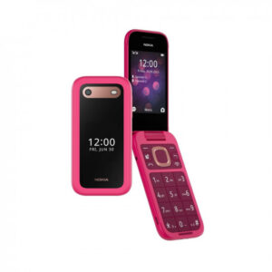 Nokia 2660 Flip 4G Volte keypad Phone with Dual SIM, Dual Screen, inbuilt MP3 Player & Wireless FM Radio | Pop Pink