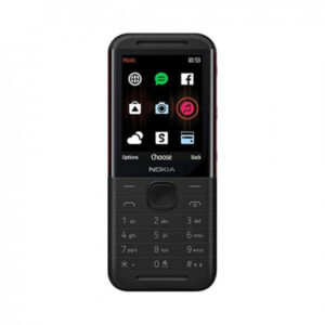 Nokia 5310 Dual SIM Keypad Phone with MP3 Player, Wireless FM Radio and Rear Camera with Flash | Black/Red