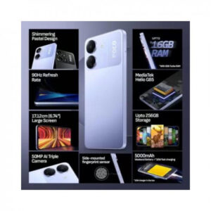 POCO C65 (Pastel Blue, 128 GB) (6 GB RAM)