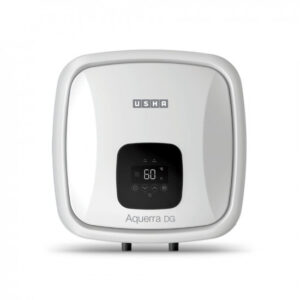 Usha Aquerra Dg 15 Litre 5 Star Digital Storage Water Heater With Remote (White), Wall Mounting