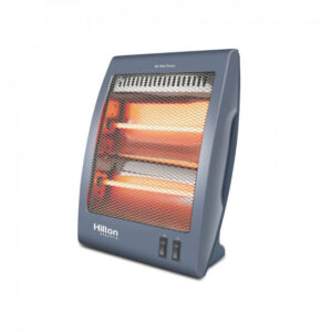 Hilton Quartz Heater 400/800-Watt ISI 2 Rods Multi Mode Heater Long Lasting Quick Heating Extremely Warm (Grey)