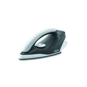 Usha Aurora 1000 W Dry Iron with Innovative Tail Light Indicator, Weilburger Soleplate (Black)