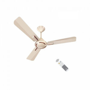 Havells Ambrose 1200mm Energy Saving with Remote Control 5 Star Decorative BLDC Ceiling Fan Gold Mist Wood