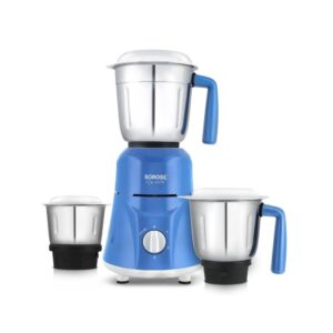 Borosil Star 500W Blue Mixer Grinder 500 Mixer Grinder (3 Jars, Blue)