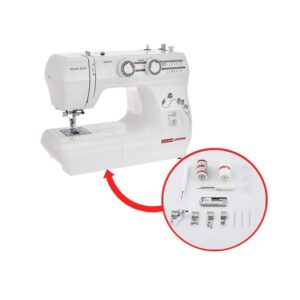 Usha Janome Wonder Stitch Automatic Zig-Zag Electric Sewing Machine (White)