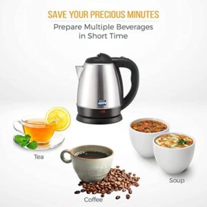 Kent Vogue 1500W 1.5L Electric Kettle (Silver)