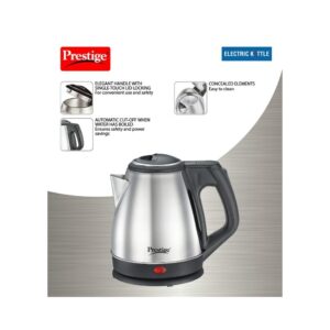 Prestige PKCS 1.2 Electric Kettle (1.2 L, Silver)