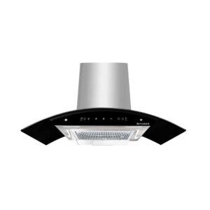 Faber 90 cm 1200 m³/hr Auto-Clean curved glass Kitchen Chimney (HOOD ORIENT XPRESS HC SC SS 90, Filterless technology, Touch Control)