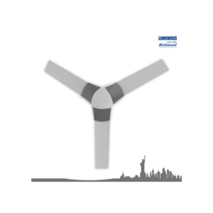 New York Richmond 1200mm 3 Blade Ceiling Fan (Alice White)