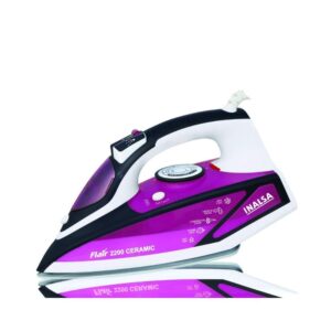 Inalsa Flair 2200 W Steam Iron, Vertical Steaming, Anti-Calcium System, Ceramic Non-Stick