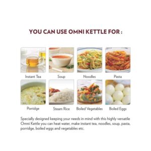 Borosil Omni Electric Kettle (Silver, 1.5L)
