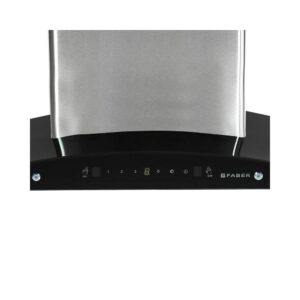 Faber 90 cm 1100 m³/hr Auto-Clean Curved Glass Kitchen Chimney (Hood Zest HC SC SS 90, Baffle Filter, Touch Control, Stainless Steel)