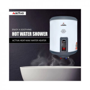 Activa 25Ltr Storage (2kva) Special Anti Rust Coated Geyser Heat-Max (0.7 MM SS Tank) With Digital Display Suitable For High Rise Buildings Comes with 5 Years Warranty (25 Ltr)