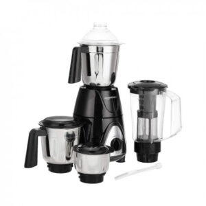 Amazon Basics Premium 750 Watt Mixer Grinder with 3 Stainless Steel Jar + 1 Juicer Jar, Black & Grey