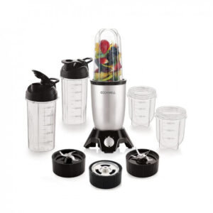 Cookwell Bullet Mixer Grinder (5 Jars, 3 Blades, Silver)