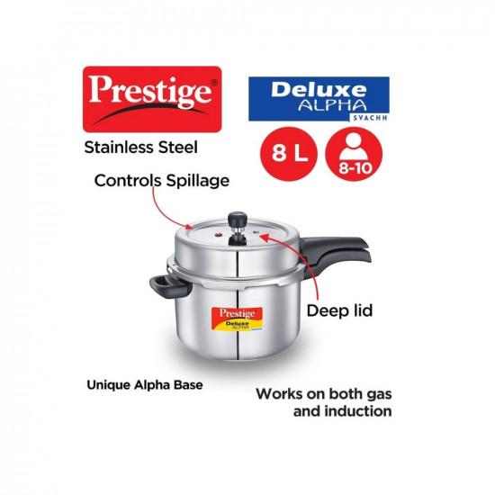 prestige-8-litres-svachh-deluxe-alpha-induction-base-outer-lid-stainless-steel-pressure-cooker--deep-lid-controls-spillage-silver--straight-wall--pressure-indicator--gasket-release-system-899429_l