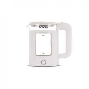 Tesora – Inspired by you Electric Glass Kettle|Borosilicate Glass Body With Cool Touch Pp Sleeve|1.5 Liters Capacity|1350 Watts|Overheating&Boil Dry Protection|1 Year Warranty(White)