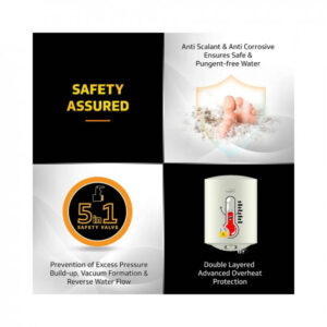 V-Guard Victo 10 Litre Water Heater with Free Installation & Free Connection Pipes (BEE 5 Star Rated), White (10 Litre)