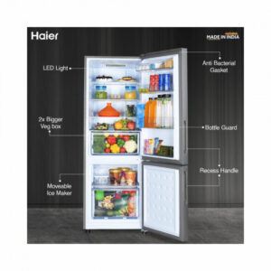Haier 237L 3 Star Frost Free Inverter Double Door Bottom Mount Refrigerator HEB 243GS P