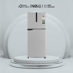 Panasonic 268 L Frost Free Double Door 3 Star Refrigerator (Shining Silver, NR-FBG27VSS3)